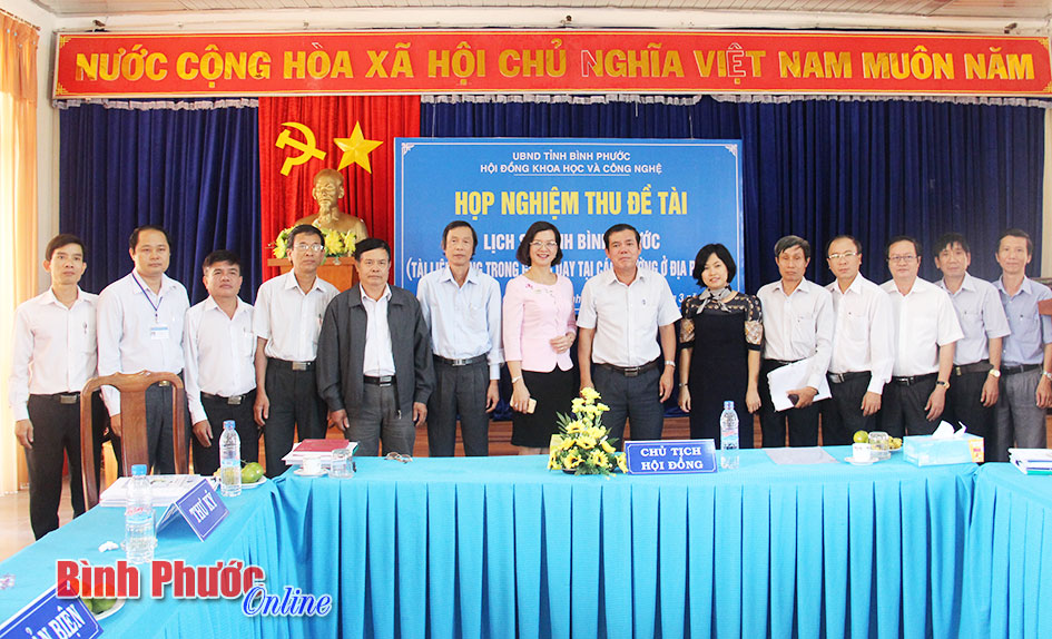 Đề tài “lịch sử tỉnh Bình Phước” đầu năm học 2016-2017 sẽ đưa vào giảng dạy tại các trường 