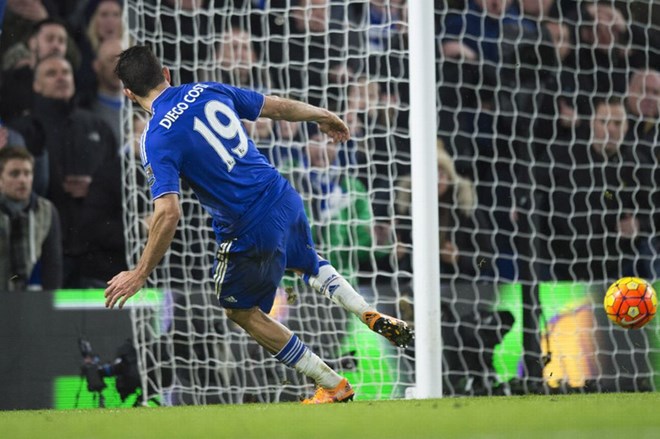 Costa lập công giúp Chelsea thoát thua trước Manchester United