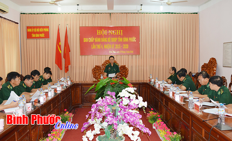 Đảng ủy Bộ đội bi&ecirc;n ph&ograve;ng triển khai nhiệm vụ qu&yacute; 2/2016