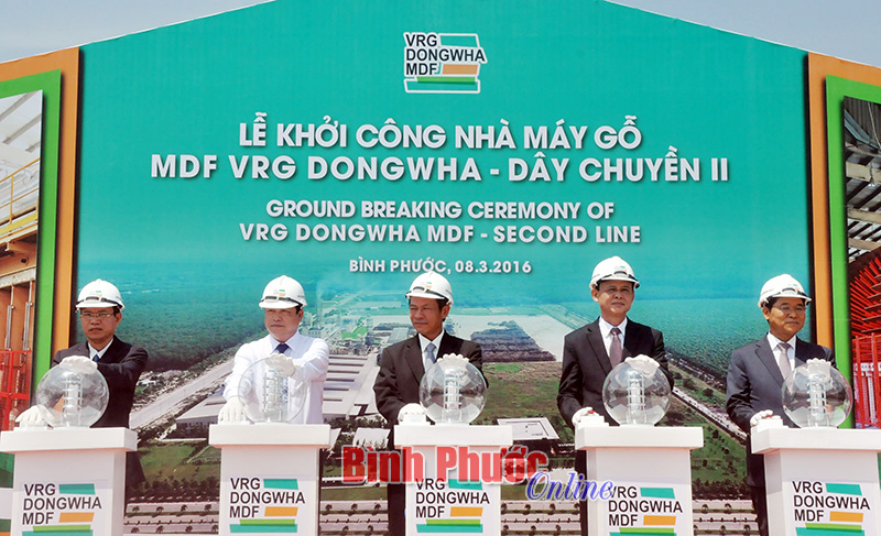 70 triệu USD xây dựng dây chuyền 2 sản xuất gỗ MDF