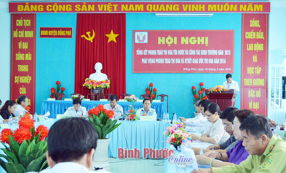 Đồng Phú tổng kết phong trào thi đua yêu nước