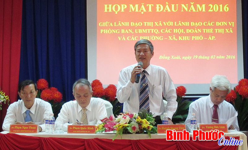 Thị x&atilde; Đồng Xo&agrave;i triển khai nhiệm vụ trọng t&acirc;m những th&aacute;ng đầu năm