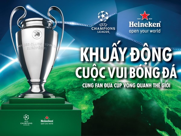 Cúp Champions League sẽ tới bốn thành phố tại Việt Nam