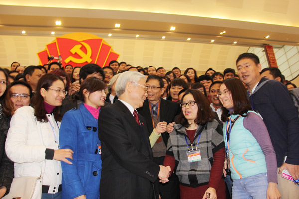 Đại hội XII biểu thị d&acirc;n chủ, đo&agrave;n kết, kỷ cương tr&iacute; tuệ