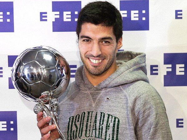 Luis Suarez giành giải thưởng Cầu thủ xuất sắc nhất Mỹ Latinh