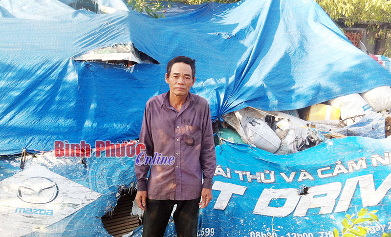 Ngôi nhà của vợ chồng người lượm ve chai