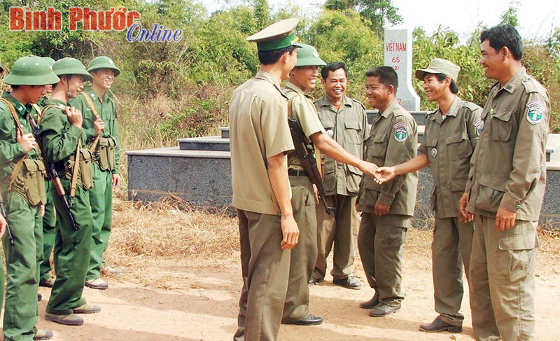 Bi&ecirc;n ph&ograve;ng B&igrave;nh Phước v&agrave; lực lượng vũ trang Campuchia: Phối hợp 246 lần tuần tra bảo vệ bi&ecirc;n giới