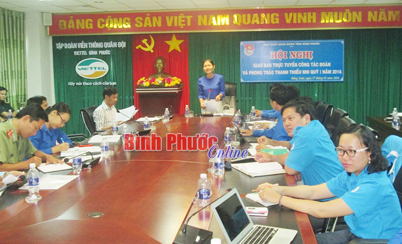 Giao ban trực tuyến công tác Đoàn và phong trào thanh thiếu nhi quý I
