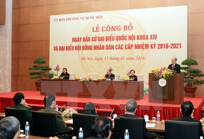 Ch&iacute;nh thức c&ocirc;ng bố ng&agrave;y bầu cử đại biểu Quốc hội kh&oacute;a XIV