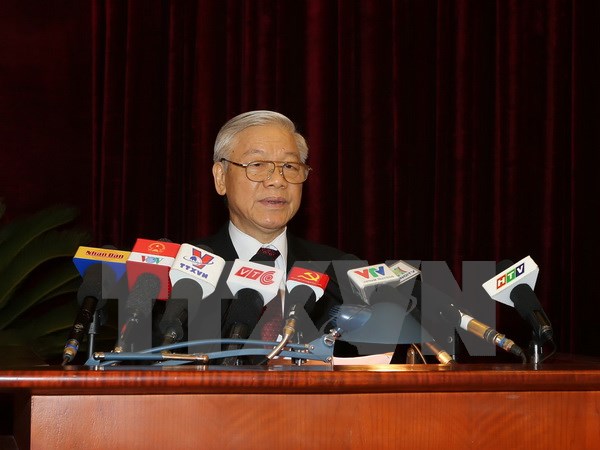 To&agrave;n văn ph&aacute;t biểu bế mạc Hội nghị TW 14 của Tổng b&iacute; thư