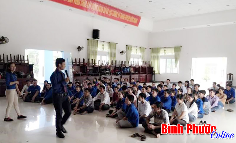 Hớn Quản: 120 học viên tham gia tập huấn cán bộ đoàn, hội cấp cơ sở