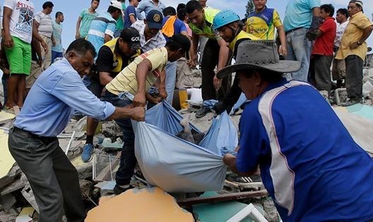 Động đất tại Ecuador: Số người thiệt mạng lên tới con số 413