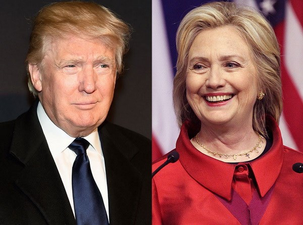 Bầu cử Mỹ 2016: Tỷ lệ ủng hộ của bà Clinton và ông Trump cùng giảm