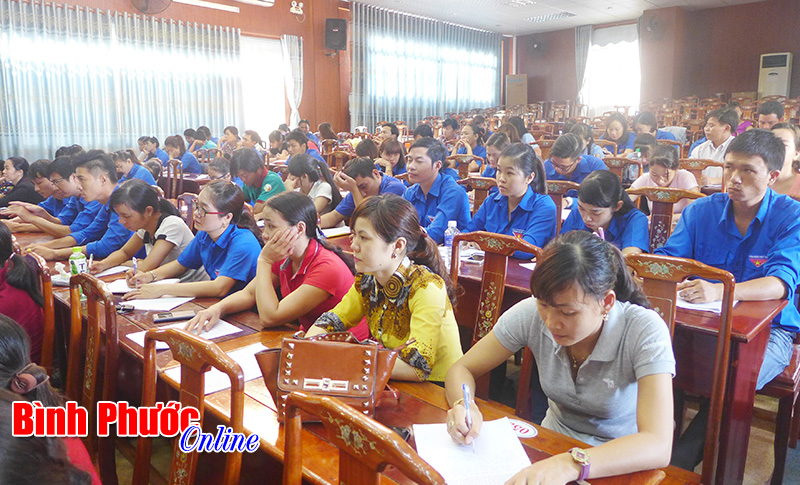 Đồng Xo&agrave;i khai giảng lớp bồi dưỡng c&aacute;n bộ đo&agrave;n, hội cơ sở