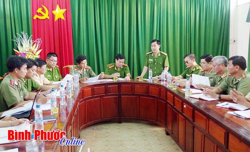 C&ocirc;ng an TX. Đồng Xo&agrave;i chuẩn bị tốt điều kiện bảo đảm ANTT cho cuộc bầu cử