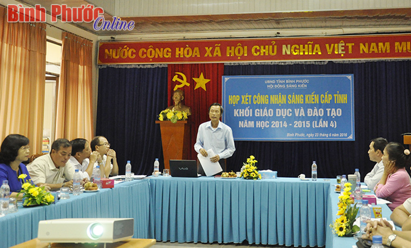 Công nhận 121 sáng kiến cấp tỉnh khối GD-ĐT