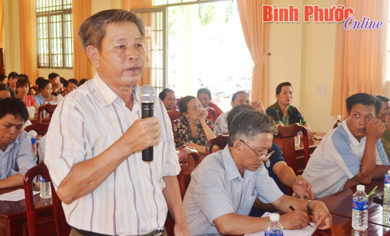 ƯCV đại biểu HĐND tỉnh tiếp x&uacute;c cử tri huyện Chơn Th&agrave;nh