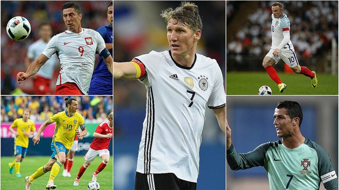 Các đội trưởng Ronaldo, Schweinsteiger, Rooney có tỏa sáng?