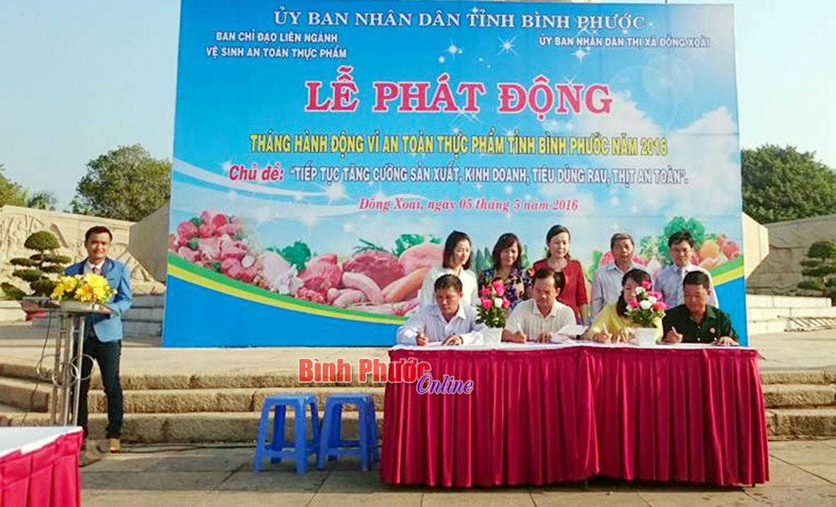 Phát động Tháng hành động vệ sinh an toàn thực phẩm năm 2016