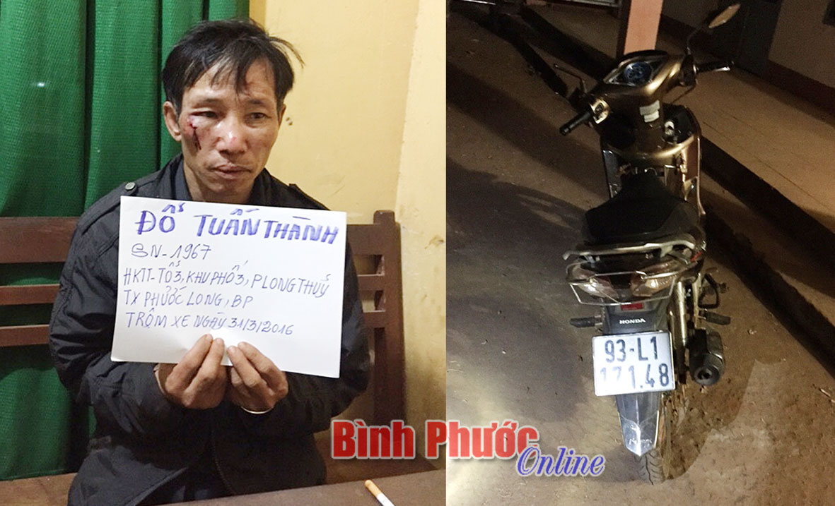 Cảnh s&aacute;t giao th&ocirc;ng bắt trộm xe m&ocirc; t&ocirc;