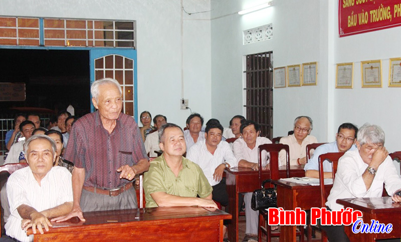 Phường T&acirc;n Ph&uacute; tổ chức hội nghị lấy &yacute; kiến t&iacute;n nhiệm của cử tri