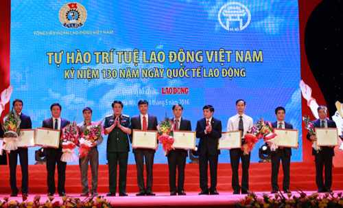 Tôn vinh 10 sản phẩm đoạt giải thưởng “Tự hào trí tuệ lao động Việt Nam"