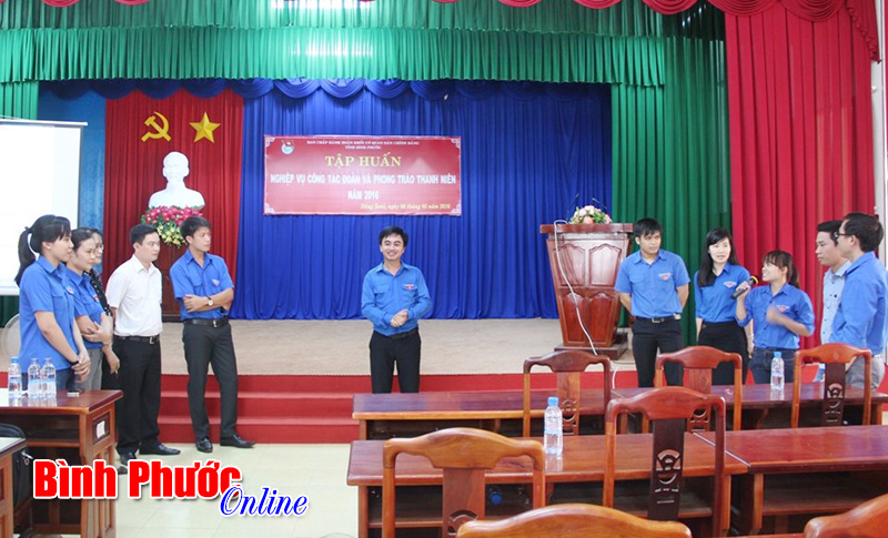 Tập huấn nghiệp vụ công tác đoàn và phong trào thanh niên năm 2016