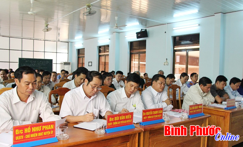 Huyện ủy Ph&uacute; Riềng hội nghị Ban Chấp h&agrave;nh Đảng bộ mở rộng