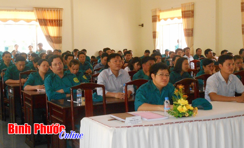 Ban CHQS Đồng Xo&agrave;i: Khai giảng lớp huấn luyện d&acirc;n qu&acirc;n tự vệ đợt 2/2016