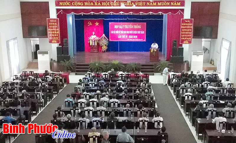 Họp mặt truyền thống c&aacute;n bộ, chiến sĩ Ph&acirc;n khu B&igrave;nh Phước huyện Chơn Th&agrave;nh