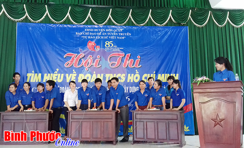Hớn Quản sôi nổi hội thi tìm hiểu về Đoàn TNCS Hồ Chí Minh