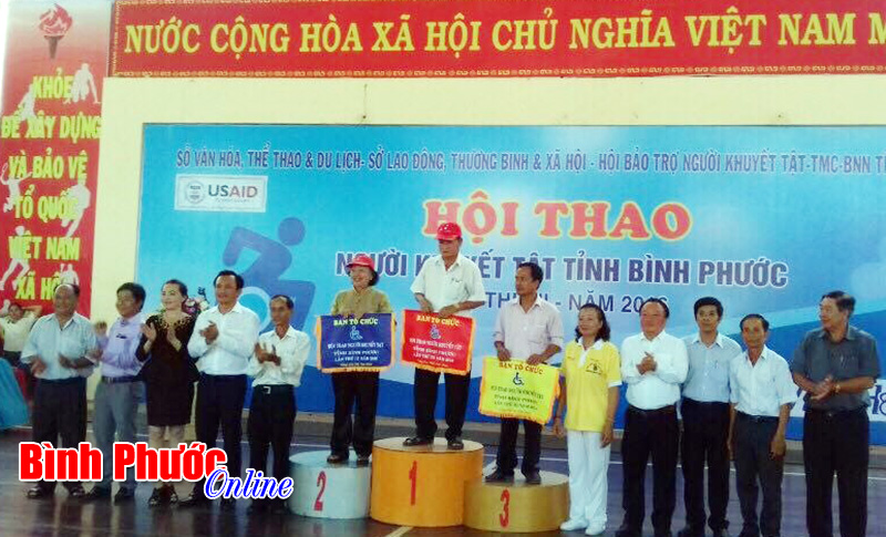 Phước Long xếp nhất toàn đoàn Hội thao người khuyết tật tỉnh Bình Phước lần III