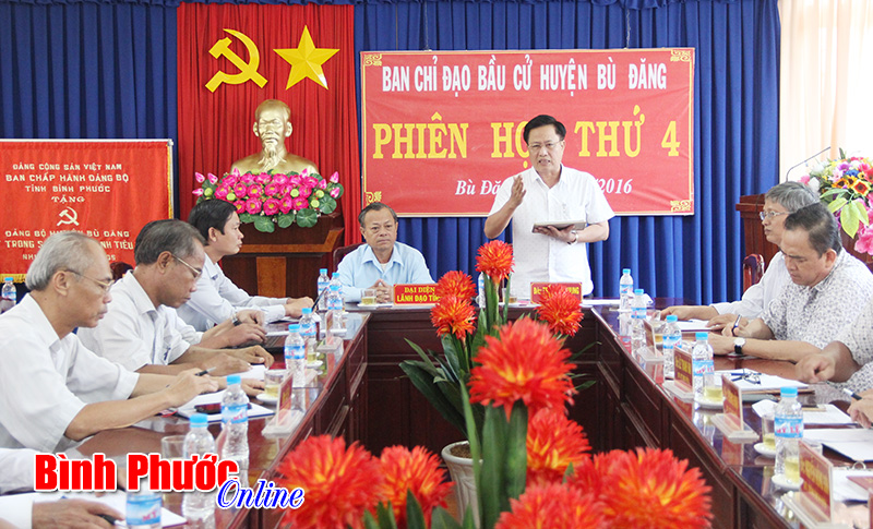 B&ugrave; Đăng ch&uacute; trọng tuy&ecirc;n truyền v&agrave; đảm bảo an ninh trật tự cho cuộc bầu cử