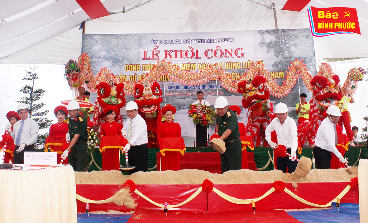 [Video] Khởi công công trình tưởng niệm anh hùng liệt sĩ tại Căn cứ Bộ chỉ huy Quân giải phóng miền Nam Việt Nam