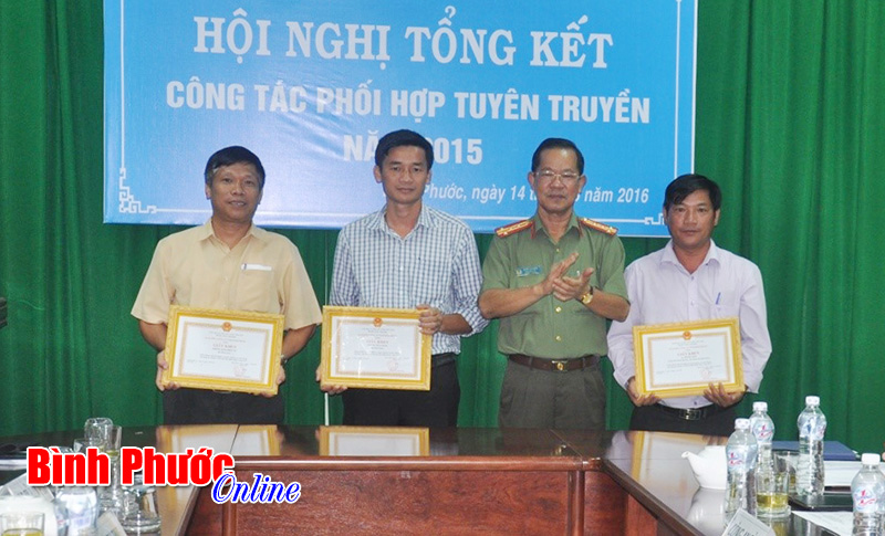 Đ&agrave;i PT-TH, C&ocirc;ng an tỉnh tổng kết c&ocirc;ng t&aacute;c phối hợp tuy&ecirc;n truyền