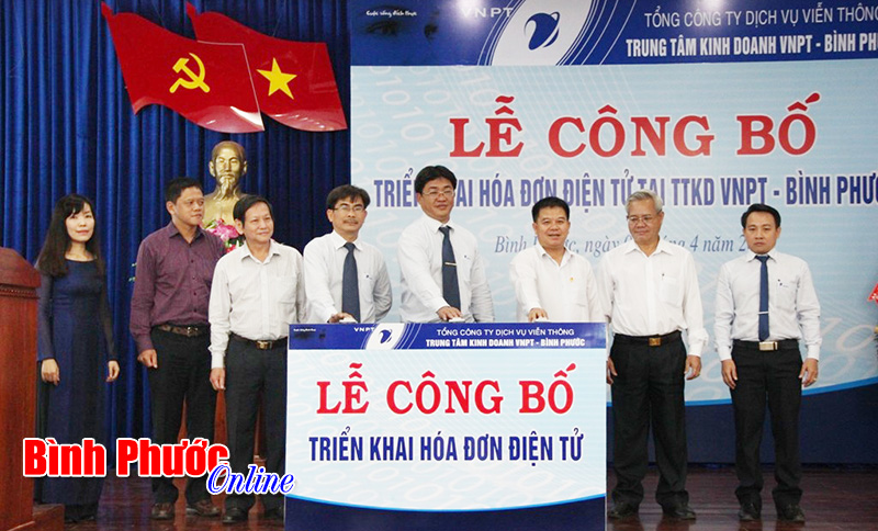 Trung t&acirc;m Kinh doanh VNPT B&igrave;nh Phước triển khai h&oacute;a đơn điện tử