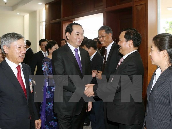 Hoạt động của Chủ tịch nước Trần Đại Quang tại thủ đ&ocirc; Vientiane