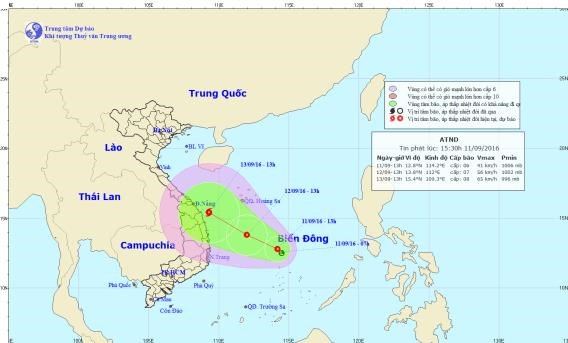 Áp thấp nhiệt đới hình thành trên Biển Đông, có khả năng thành bão