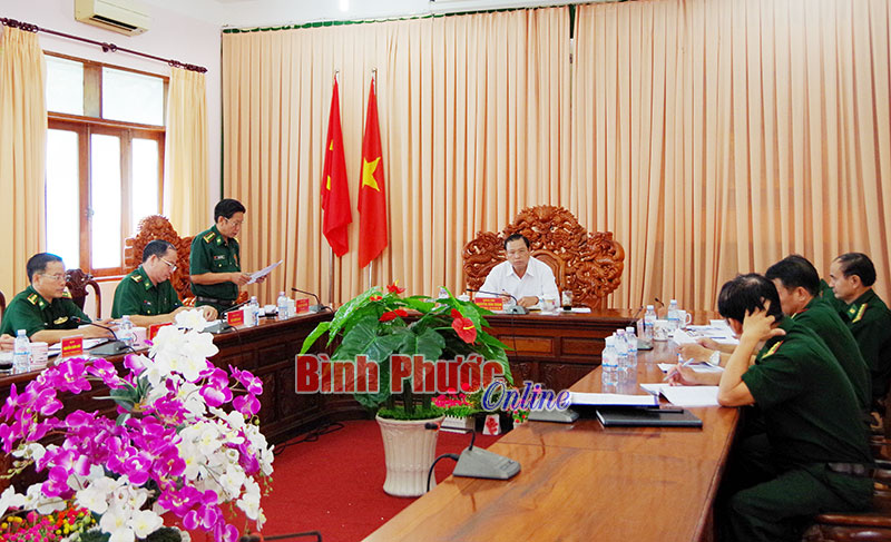 Bộ chỉ huy Bộ đội bi&ecirc;n ph&ograve;ng cần phối hợp chặt chẽ với c&aacute;c sở, ng&agrave;nh của tỉnh