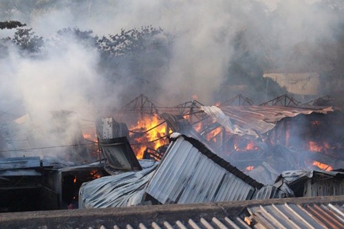 Cháy xưởng điều, ước thiệt hại 100 triệu đồng