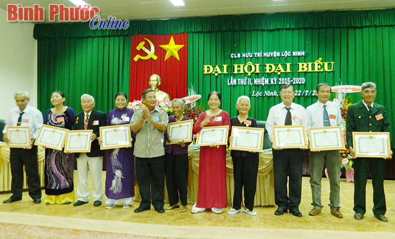 Đại hội đại biểu C&acirc;u lạc bộ hưu tr&iacute; huyện Lộc Ninh lần thứ 2