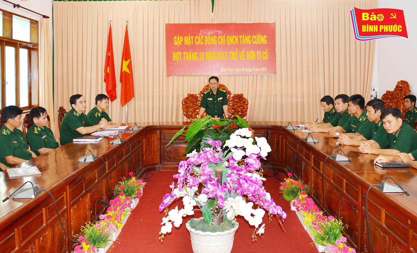 [Video] Bộ đội Biên phòng Bình Phước gặp mặt quân nhân tăng cường trở về đơn vị cũ