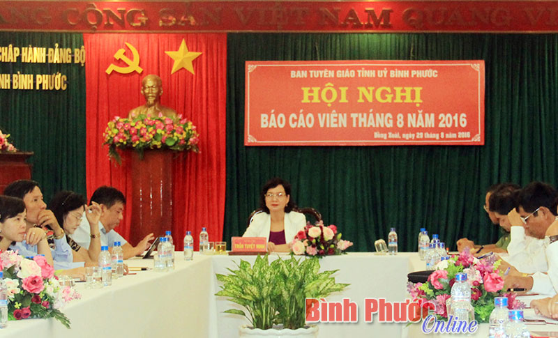 Hội nghị trực tuyến b&aacute;o c&aacute;o vi&ecirc;n th&aacute;ng 8-2016
