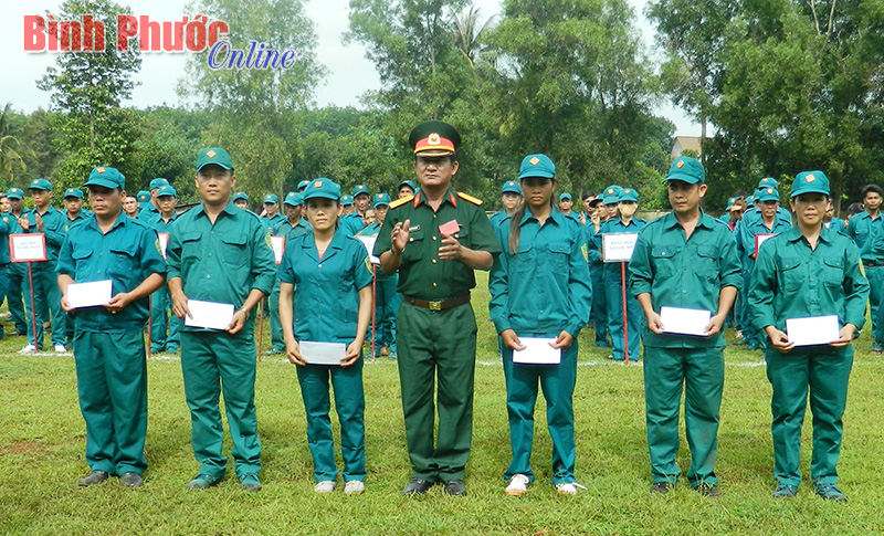 Huyện Lộc Ninh tổ chức hội thao quốc ph&ograve;ng lực lượng vũ trang năm 2016