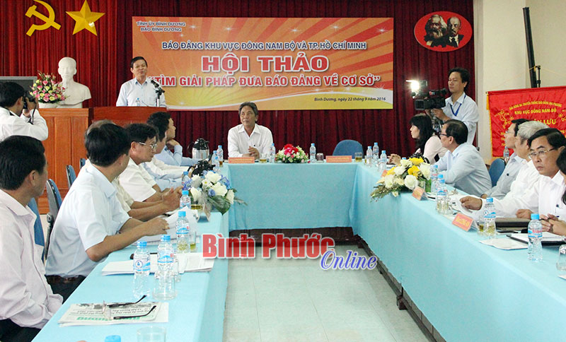 Hội thảo b&aacute;o Đảng khu vực Đ&ocirc;ng Nam bộ: T&igrave;m giải ph&aacute;p đưa b&aacute;o đảng về cơ sở