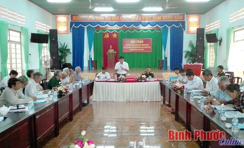Hội thảo lịch sử lực lượng vũ trang nh&acirc;n d&acirc;n thị x&atilde; Phước Long