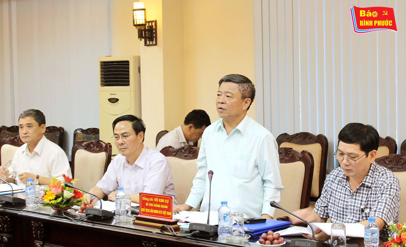 [Video] Đồng chí Bí thư Tỉnh ủy Nguyễn Văn Lợi làm việc với Liên minh HTX Việt Nam