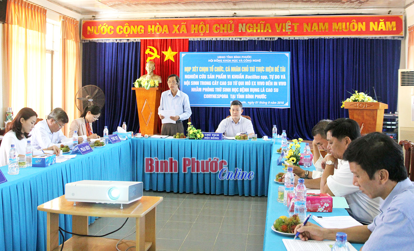 Nghiên cứu sản phẩm sinh học phòng, trừ bệnh vàng rụng lá ở cao su