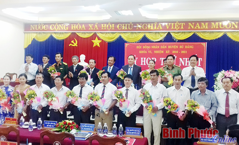 Kỳ họp thứ 1 HĐND huyện B&ugrave; Đăng kh&oacute;a VI