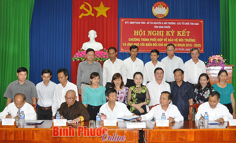 K&yacute; kết phối hợp bảo vệ m&ocirc;i trường v&agrave; ứng ph&oacute; biến đổi kh&iacute; hậu